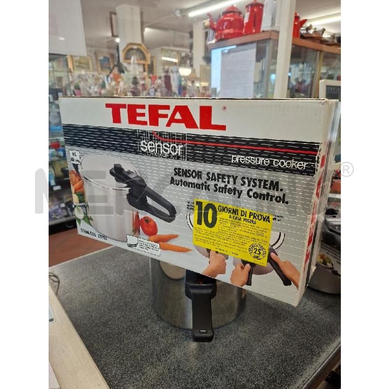 PENTOLA A PRESSIONE 6L TEFAL SENSOR C/CESTELLO | Mercatino dell'Usato Frossasco 4