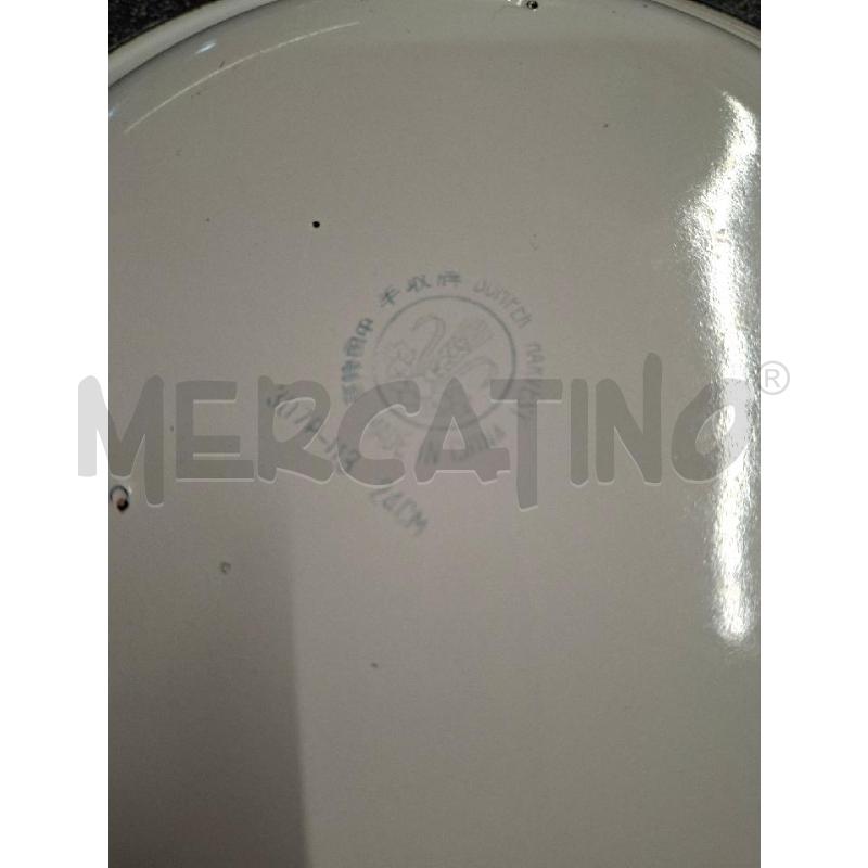 PIATTI PZ.7 MET SMALTATO FIORI CHINA 24CM | Mercatino dell'Usato Frossasco 4