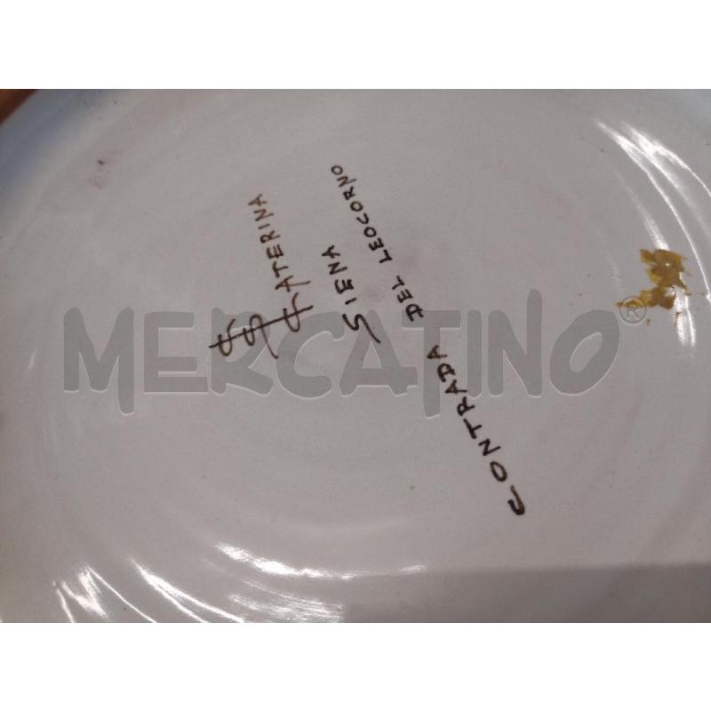PIATTO D30 CER CATERINA SIENA CONTRADA | Mercatino dell'Usato Frossasco 3