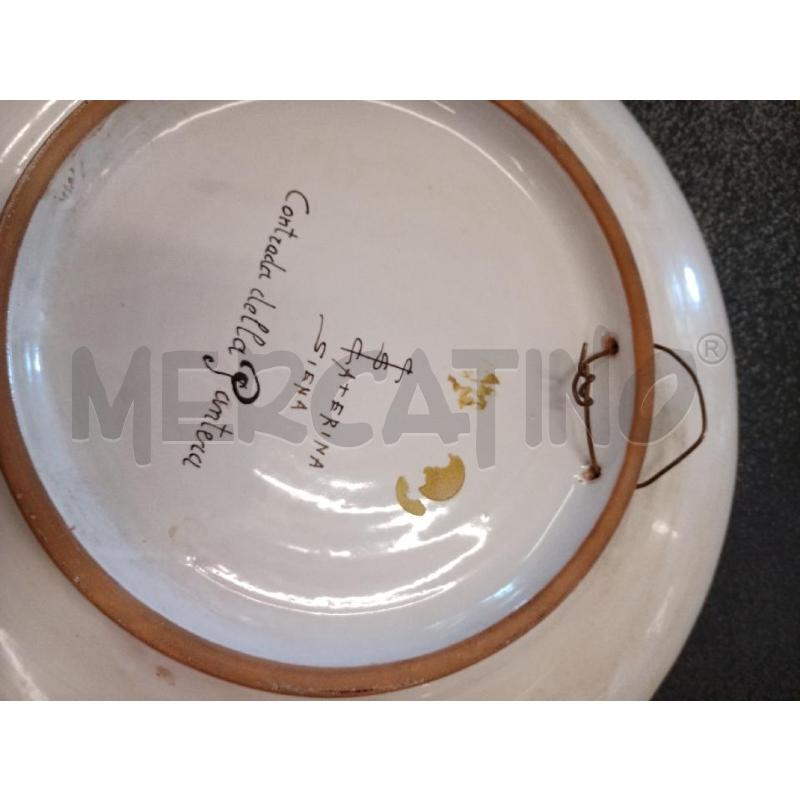 PIATTO D30 CER CATERINA SIENA CONTRADA | Mercatino dell'Usato Frossasco 2