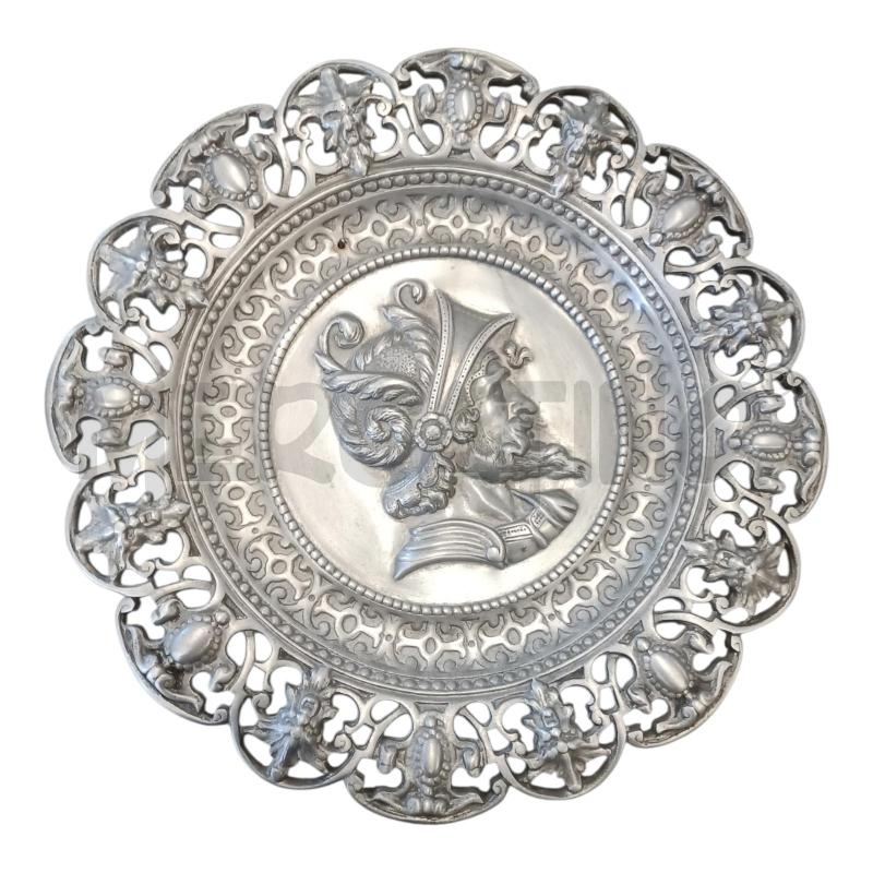 PIATTO DECORATIVO D32 METALLO TRAF | Mercatino dell'Usato Frossasco 1