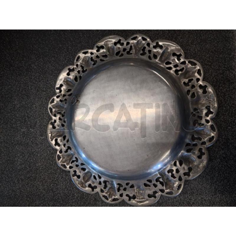 PIATTO DECORATIVO D32 METALLO TRAF | Mercatino dell'Usato Frossasco 3