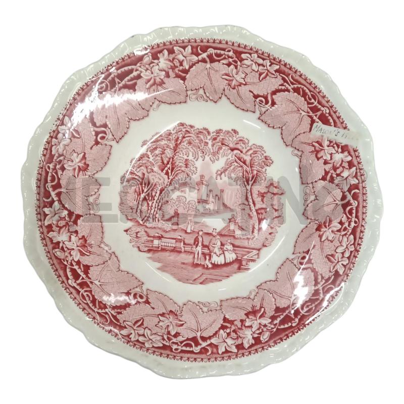 PIATTO FONDO D25 CER FANT ROSSO MASON'S VISTA | Mercatino dell'Usato Frossasco 1