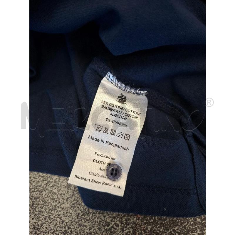 POLO UOMO MARINA YACHTING BLU COLLETTO FIORI  | Mercatino dell'Usato Frossasco 3