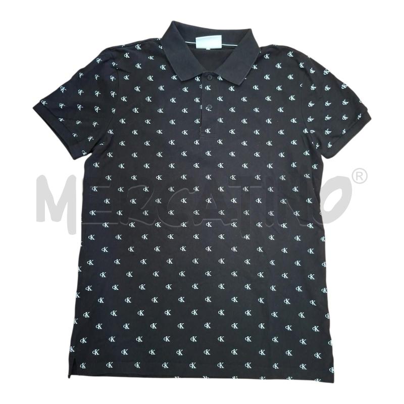 POLO UOMO MC CALVIN KLEIN JEANS FANT NERA TG.M | Mercatino dell'Usato Frossasco 1