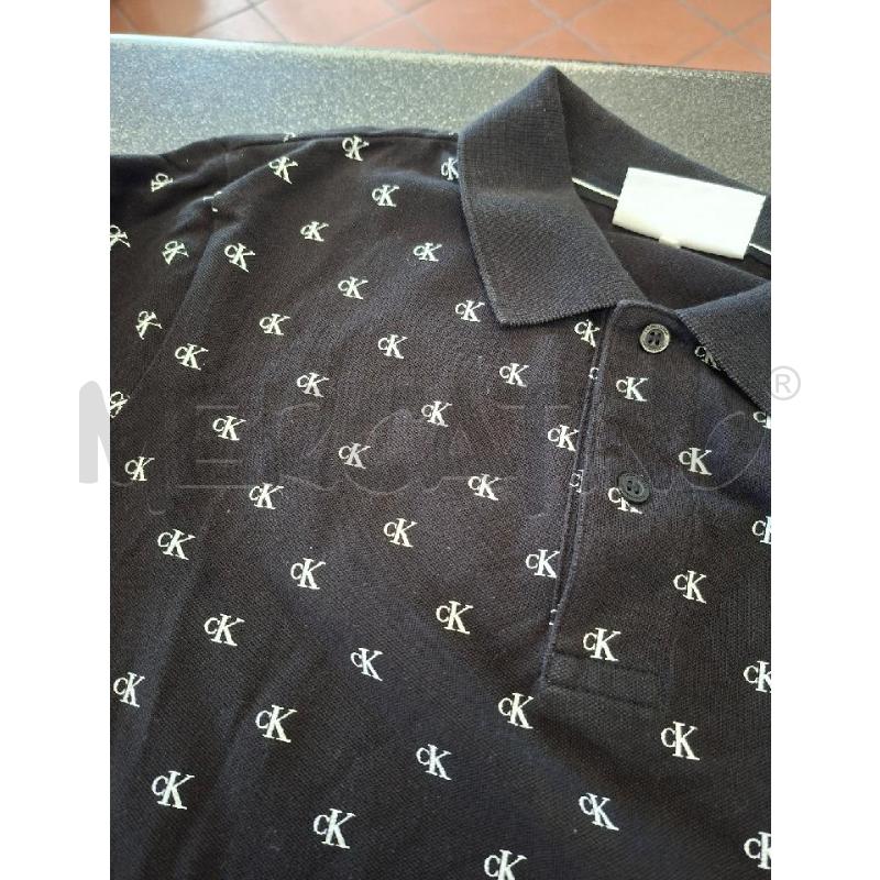POLO UOMO MC CALVIN KLEIN JEANS FANT NERA TG.M | Mercatino dell'Usato Frossasco 2