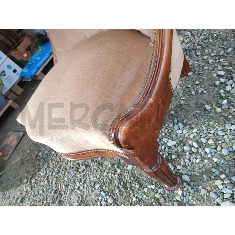 POLTRONA LEGNO TESS BEIGE | Mercatino dell'Usato Frossasco 2