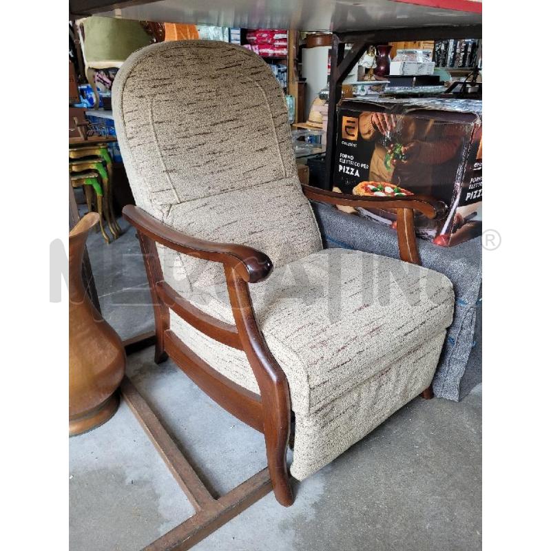 POLTRONA STR/LE SC RECL G.M.ITALIA TESS BEIGE | Mercatino dell'Usato Frossasco 2
