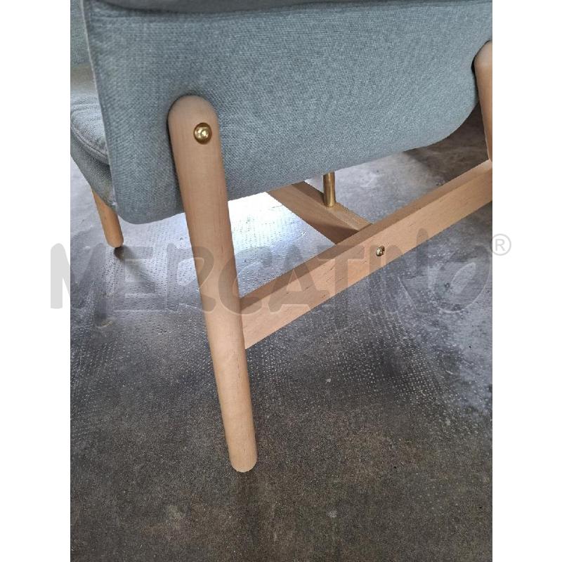 POLTRONA VERDE SALVIA IKEA VEDBO | Mercatino dell'Usato Frossasco 3