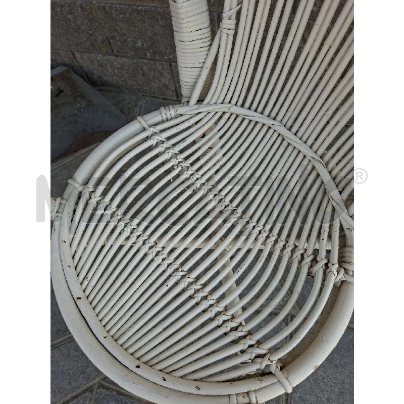 POLTRONA VIMINI BIANCO | Mercatino dell'Usato Frossasco 2