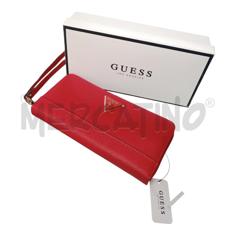 PORTA FOGLIO/POCHETTE ROSSO GUESS ROMAN RED | Mercatino dell'Usato Frossasco 1