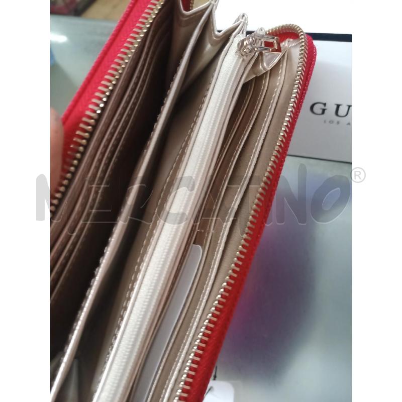 PORTA FOGLIO/POCHETTE ROSSO GUESS ROMAN RED | Mercatino dell'Usato Frossasco 3