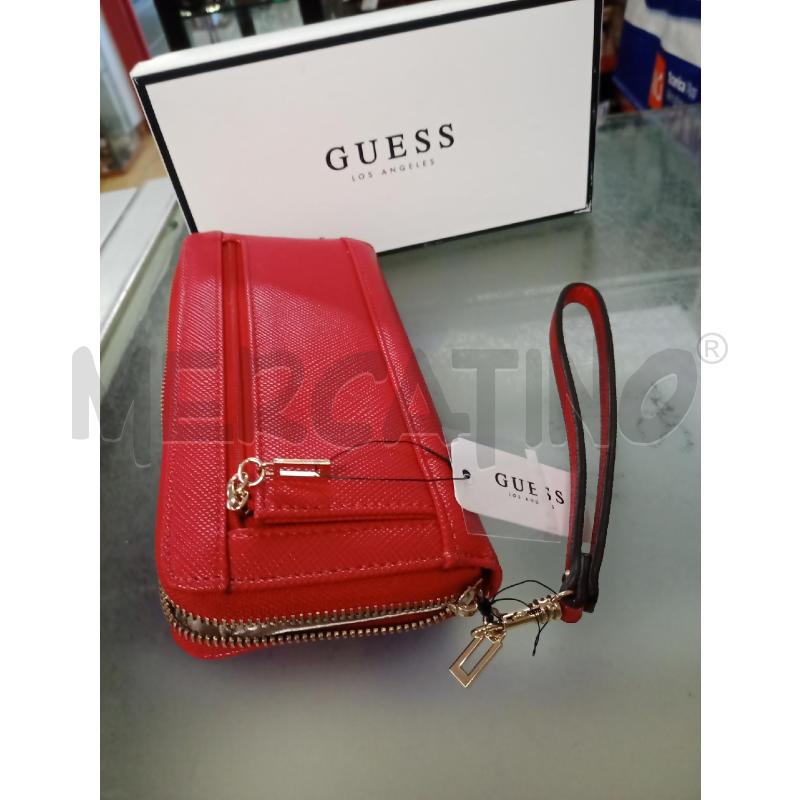 PORTA FOGLIO/POCHETTE ROSSO GUESS ROMAN RED | Mercatino dell'Usato Frossasco 4