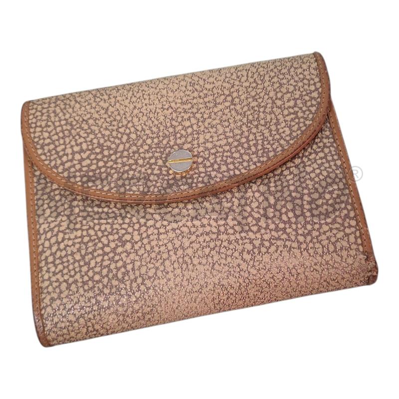 PORTA FOGLIO PELLE BEIGE BORBONESE 900146 | Mercatino dell'Usato Frossasco 1