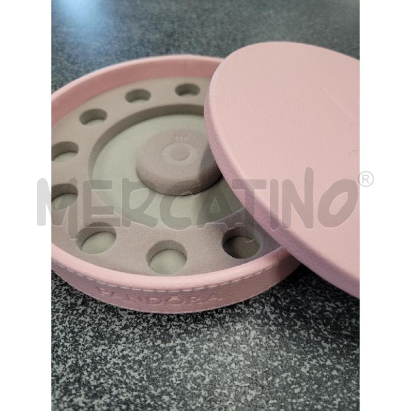 PORTA GIOIE TONDO ROSA 20 PANDORA | Mercatino dell'Usato Frossasco 2