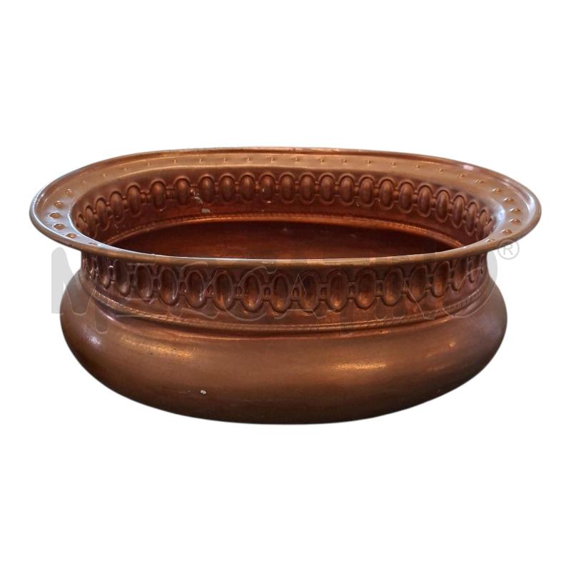 PORTA VASO 48X33X20 OVALE RAME | Mercatino dell'Usato Frossasco 1