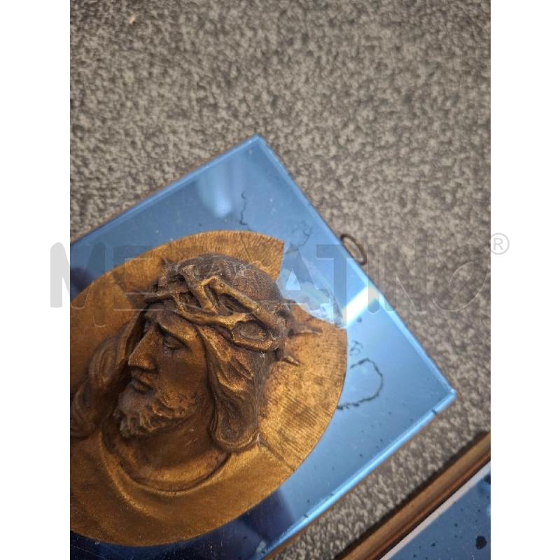 QUADRETTI PZ.2 10X13 CON DIFETTO CRISTO/MADONNA SPECCHIO BLU | Mercatino dell'Usato Frossasco 2