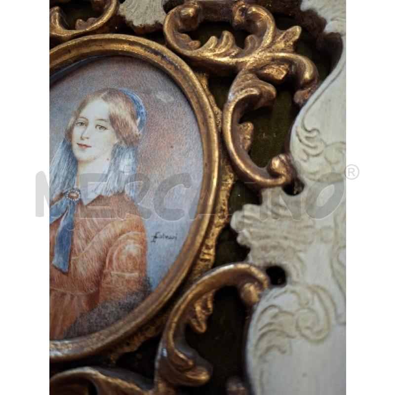 QUADRETTO 20X22 CORN PANNA/DOR RITRATTO DONNA | Mercatino dell'Usato Frossasco 4