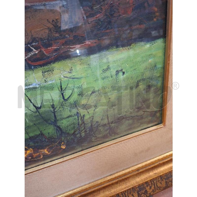 QUADRO 101X81 OLIO SU TELA CON FIRMA E AUTENTICA | Mercatino dell'Usato Frossasco 2