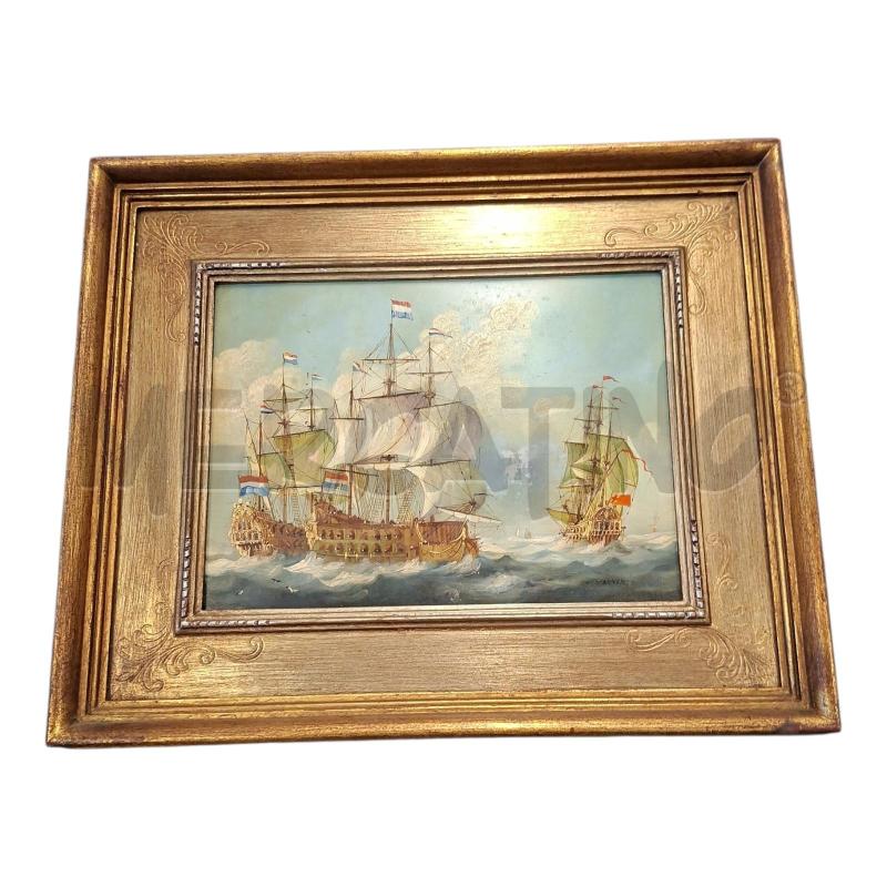 QUADRO 35X32 VELIERI PARKER DIPINTO  | Mercatino dell'Usato Frossasco 1