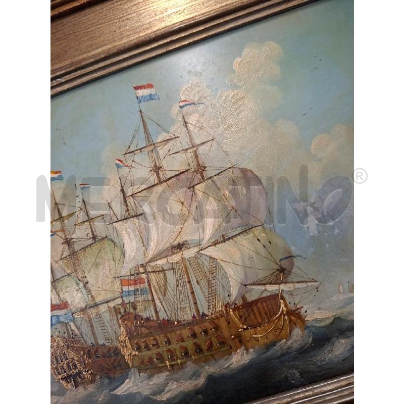 QUADRO 35X32 VELIERI PARKER DIPINTO  | Mercatino dell'Usato Frossasco 3