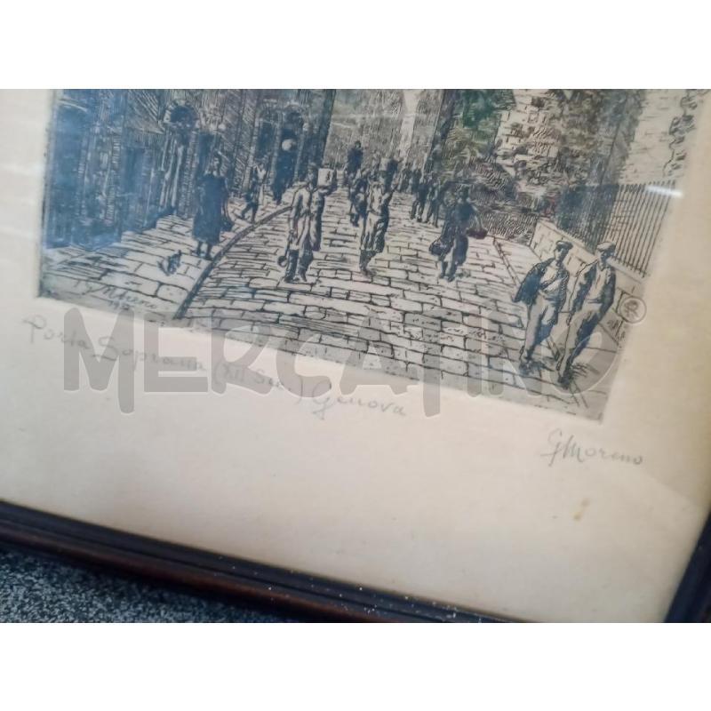 QUADRO 37X50 PORTA SOPRANA GENOVA G.MORENO | Mercatino dell'Usato Frossasco 2
