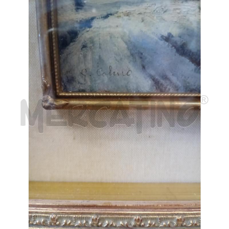 QUADRO 40X35 OLIO SU MASONITE NEVE G.COLMO | Mercatino dell'Usato Frossasco 2