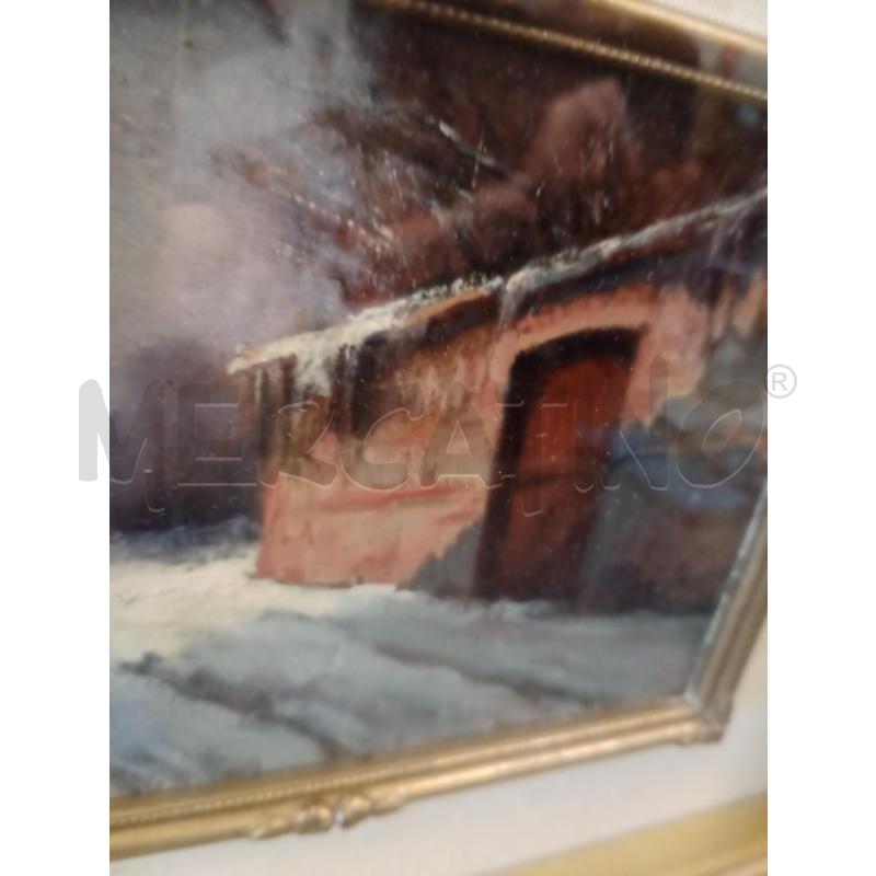 QUADRO 40X35 OLIO SU MASONITE NEVE G.COLMO | Mercatino dell'Usato Frossasco 3