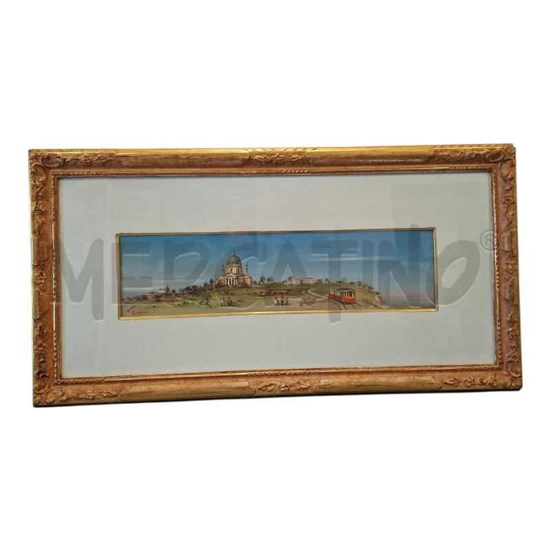 QUADRO 40X77 R.GAZZERA FUNICOLARE A SUPERGA 1970 | Mercatino dell'Usato Frossasco 1