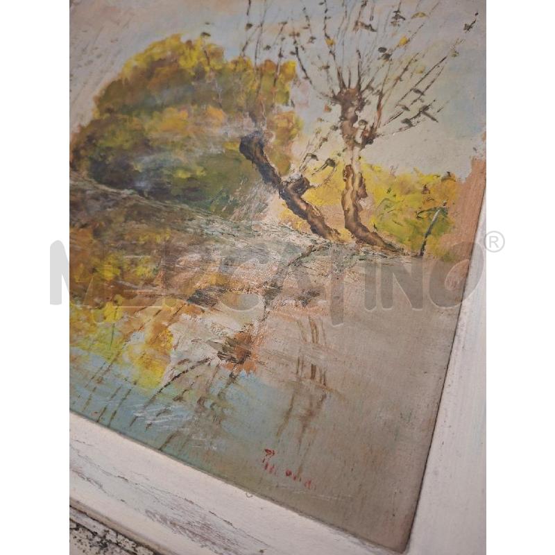 QUADRO 41X35 CORN BCA/ROSA/DOR DIPINTO PAESAGGIO | Mercatino dell'Usato Frossasco 2