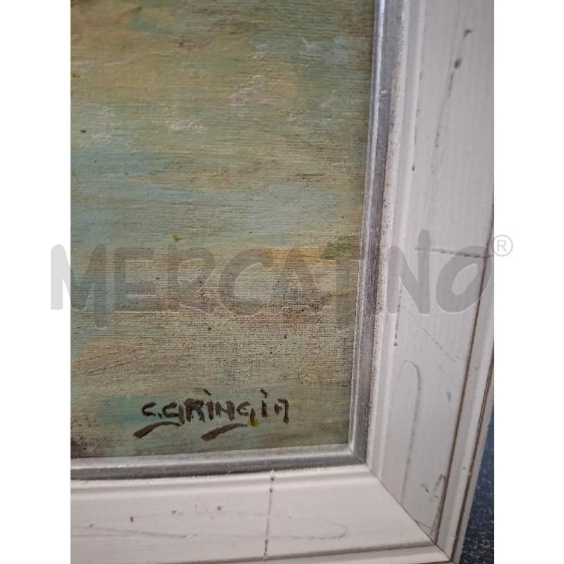 QUADRO 45X35 *GRINGIA*TIEPIDO SOLE OLIO SU CARTONE TELATO | Mercatino dell'Usato Frossasco 2