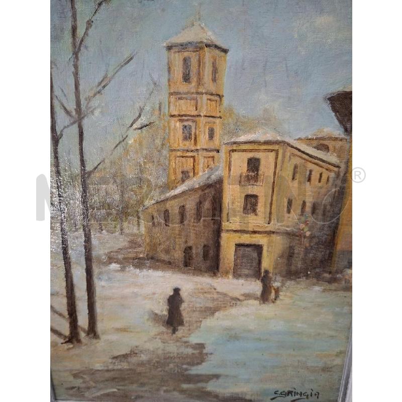 QUADRO 45X35 *GRINGIA*TIEPIDO SOLE OLIO SU CARTONE TELATO | Mercatino dell'Usato Frossasco 3