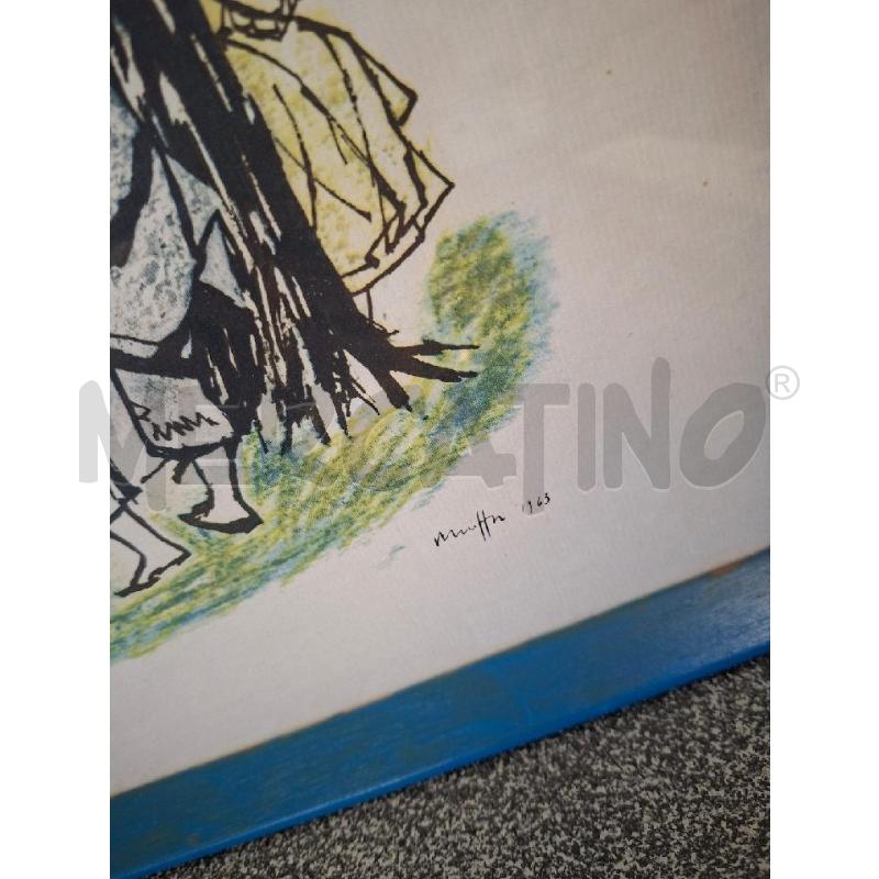 QUADRO 50X35 LA TENDA DEL TEATRO MUTTI LITOGRAFIA | Mercatino dell'Usato Frossasco 2