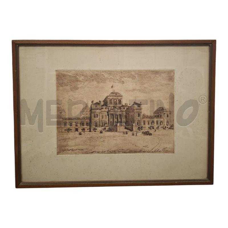 QUADRO 50X37 ACQUAFORTE G.MORENO 1932 | Mercatino dell'Usato Frossasco 1