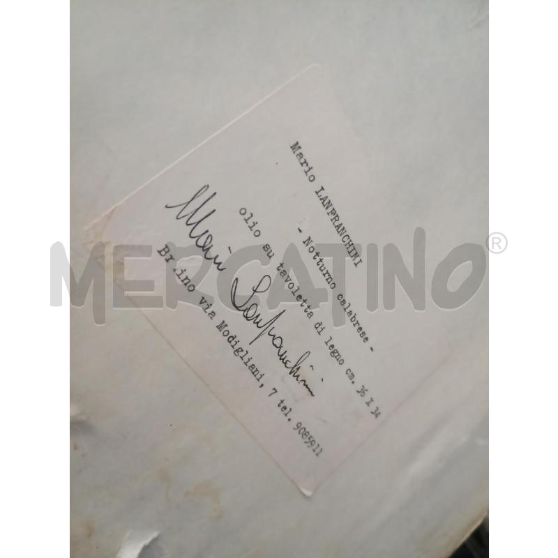 QUADRO 50X50 NOTTURNO CALABRESE M.LAFRANCHINI  | Mercatino dell'Usato Frossasco 3