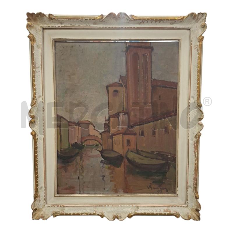 QUADRO 55X65 VITTORIO BUORA CHIOGGIA IN GRIGIO | Mercatino dell'Usato Frossasco 1