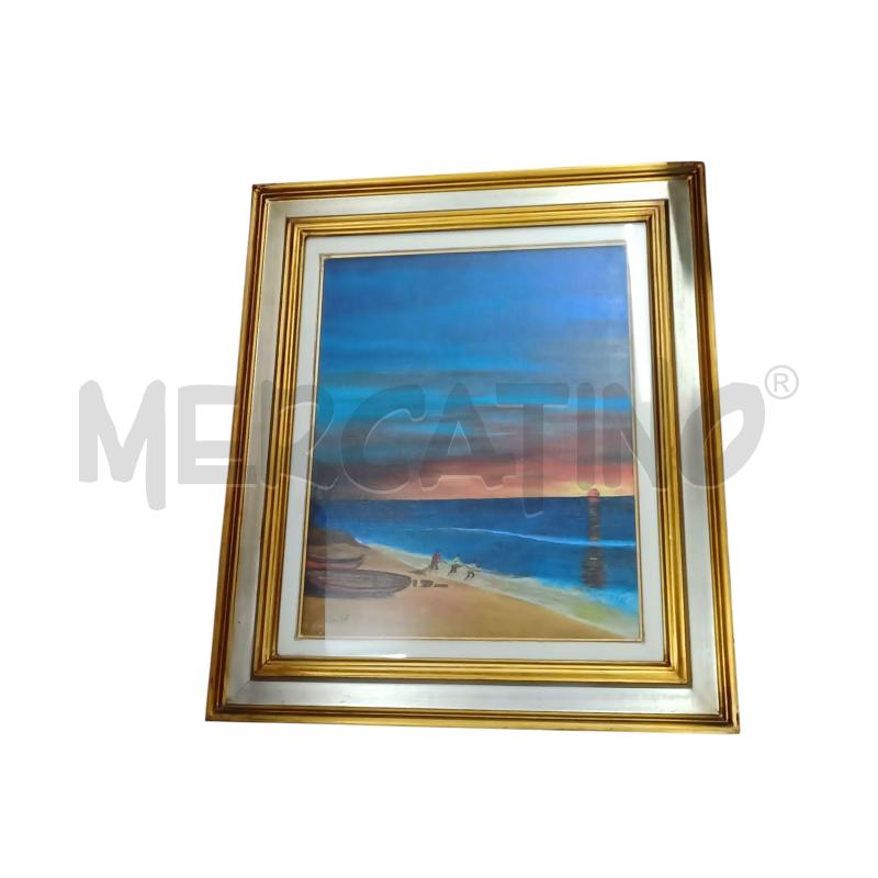 QUADRO 60X70 PAESAGGIO MARE OLIO CONDÒ | Mercatino dell'Usato Frossasco 1