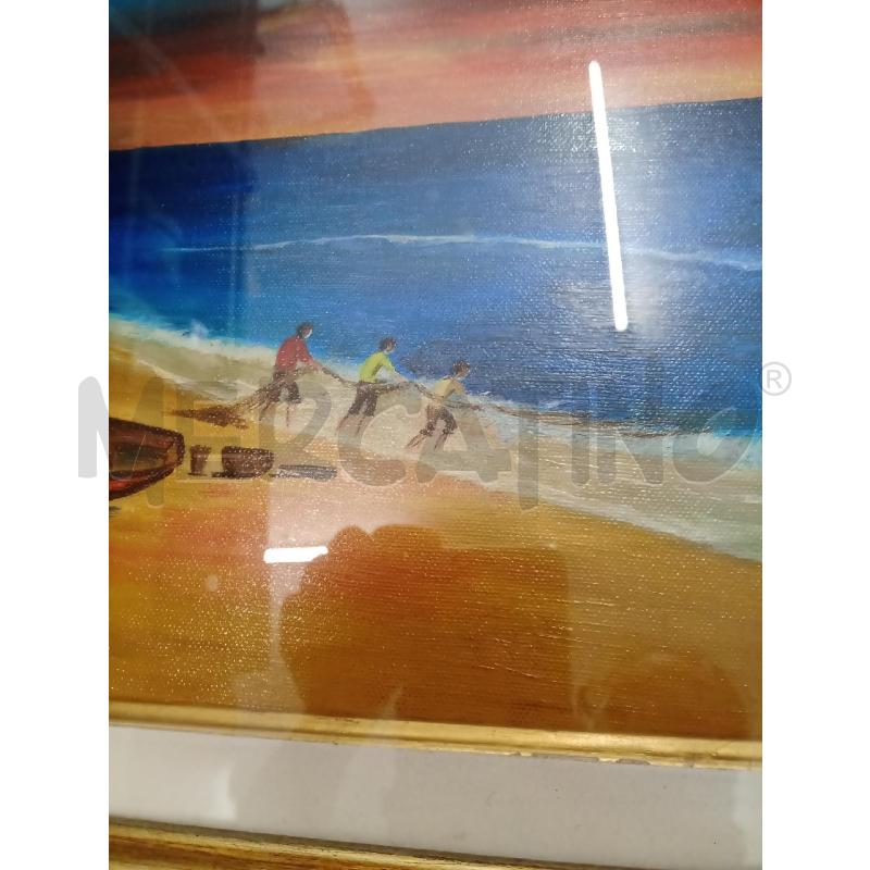 QUADRO 60X70 PAESAGGIO MARE OLIO CONDÒ | Mercatino dell'Usato Frossasco 3
