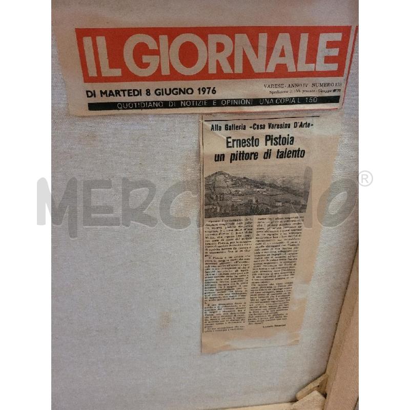 QUADRO 78X68 OLIO SU TELA E.PISTOIA RADUNO DI SPAVENTAPASSERI | Mercatino dell'Usato Frossasco 3