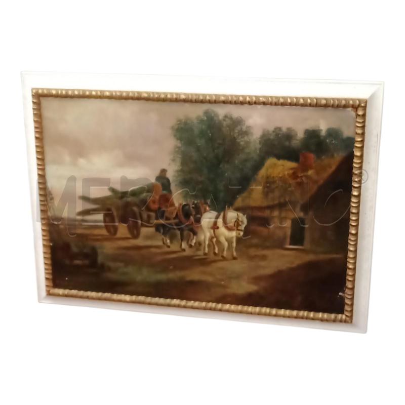 QUADRO 87X62 TELA CON FIRMA CAVALLI | Mercatino dell'Usato Frossasco 1