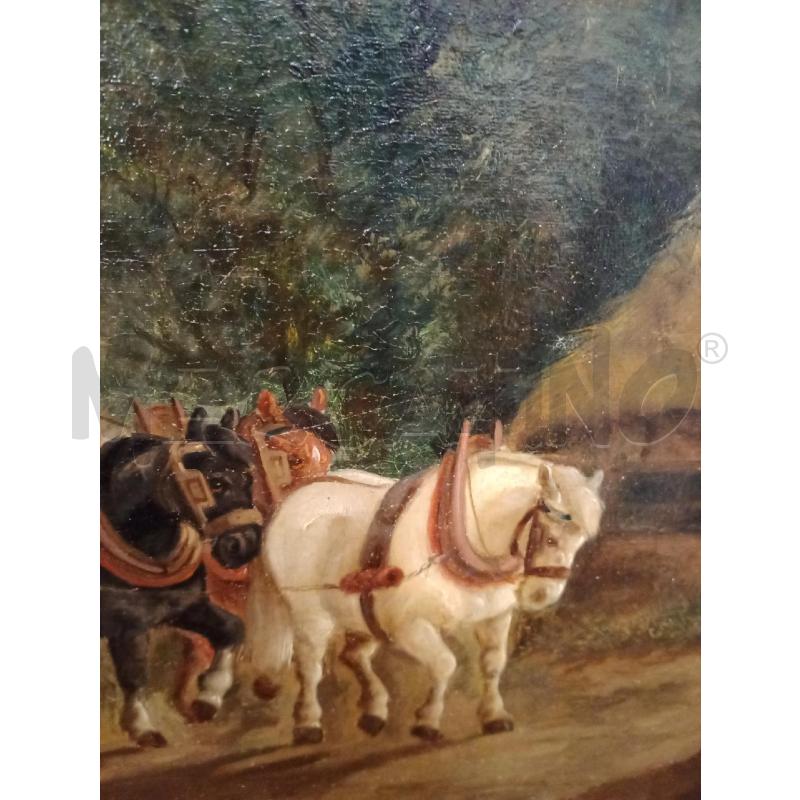 QUADRO 87X62 TELA CON FIRMA CAVALLI | Mercatino dell'Usato Frossasco 2