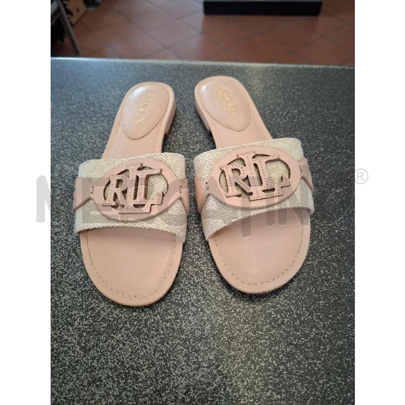 SANDALI/CIABATTA DONNA LAUREN RALPH LAUREN ROSA  N.7B | Mercatino dell'Usato Frossasco 3