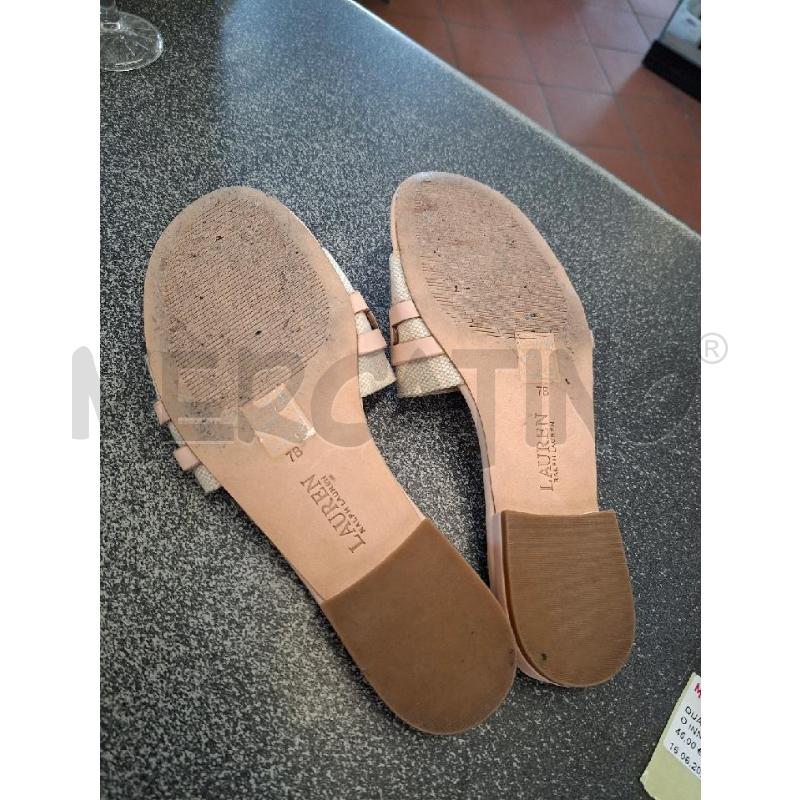SANDALI/CIABATTA DONNA LAUREN RALPH LAUREN ROSA  N.7B | Mercatino dell'Usato Frossasco 4
