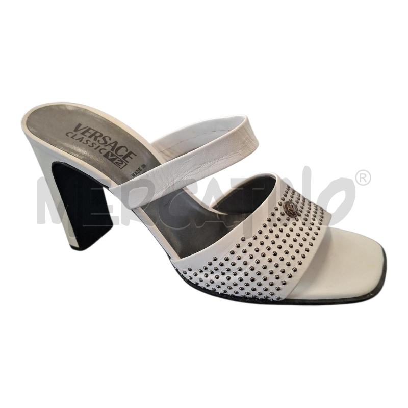 SANDALI DONNA TACCO BCHI BORCHIETTE VERSACE CLASSIC V2 TG.37.5 | Mercatino dell'Usato Frossasco 1