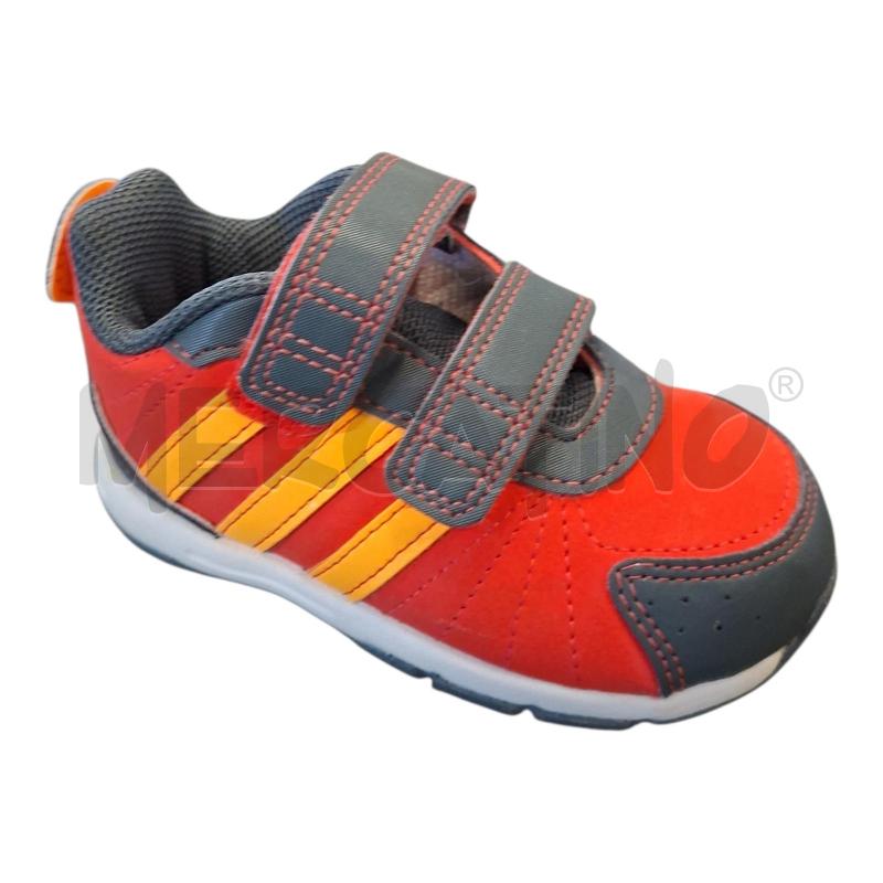 SCARPE BAMBINO VELCRO ROSSE GRI ADIDAS | Mercatino dell'Usato Frossasco 1