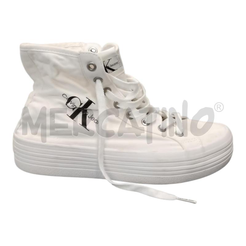 SCARPE CALVIN KLEIN JEANS BCO LACCI N.39 | Mercatino dell'Usato Frossasco 1