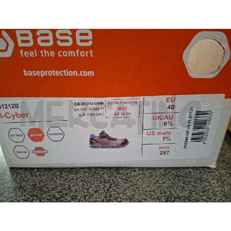SCARPE DA LAVORO NERE BLU BASE | Mercatino dell'Usato Frossasco 3