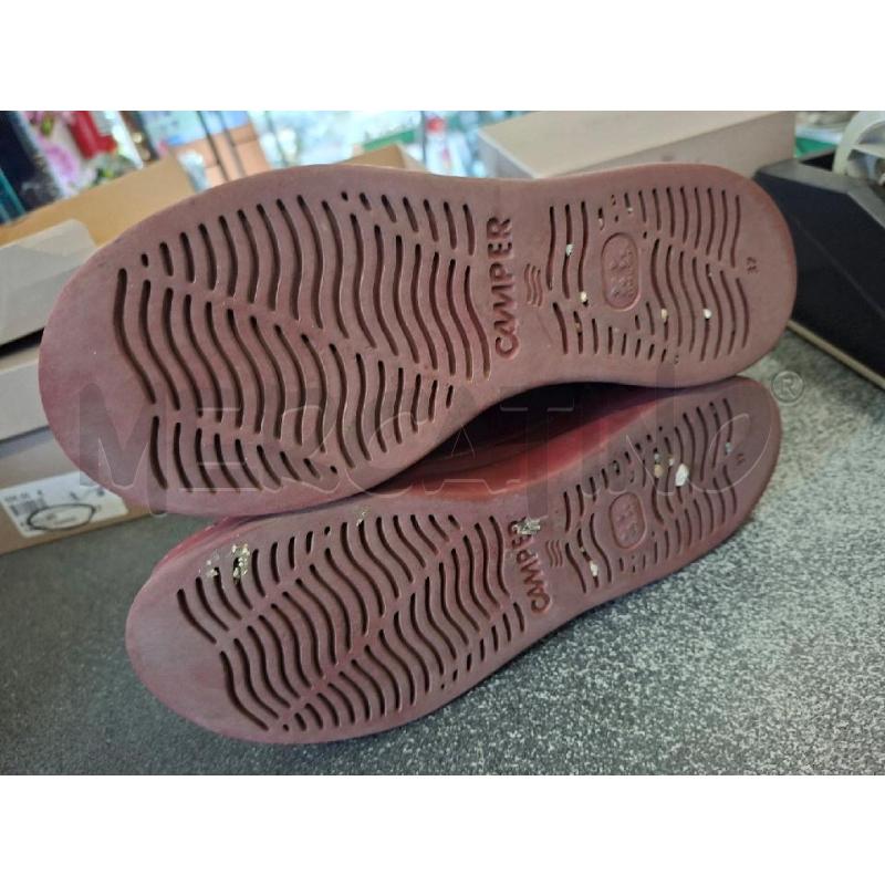 SCARPE DONNA CAMPER ROSSE LACCI N.37 | Mercatino dell'Usato Frossasco 4