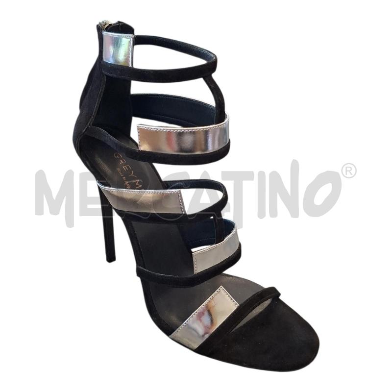 SCARPE DONNA GREYMER TACCO NERO/ARG. N.37 | Mercatino dell'Usato Frossasco 1