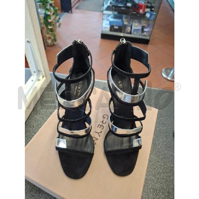 SCARPE DONNA GREYMER TACCO NERO/ARG. N.37 | Mercatino dell'Usato Frossasco 2